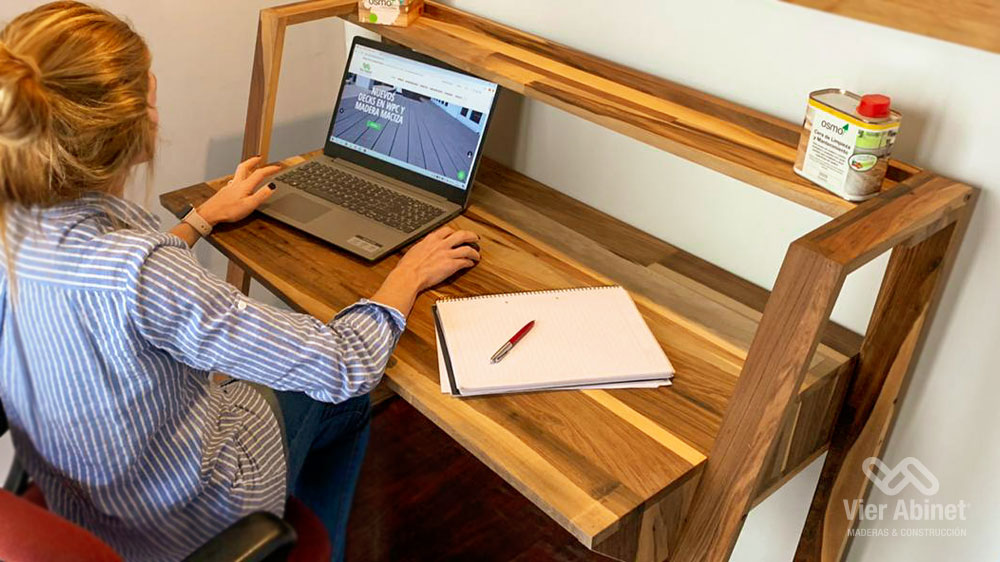 Nuevos Escritorios de Madera para tu casa - Vier Abinet S.A. Construcción  con Madera desde 1995.