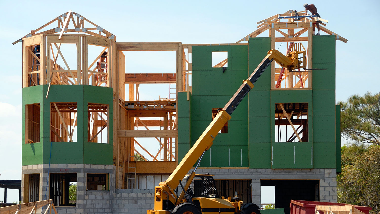 construcción con madera