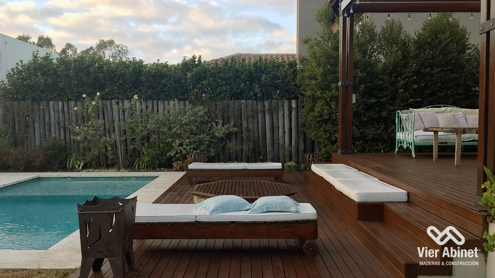 Deck con madera de lapacho