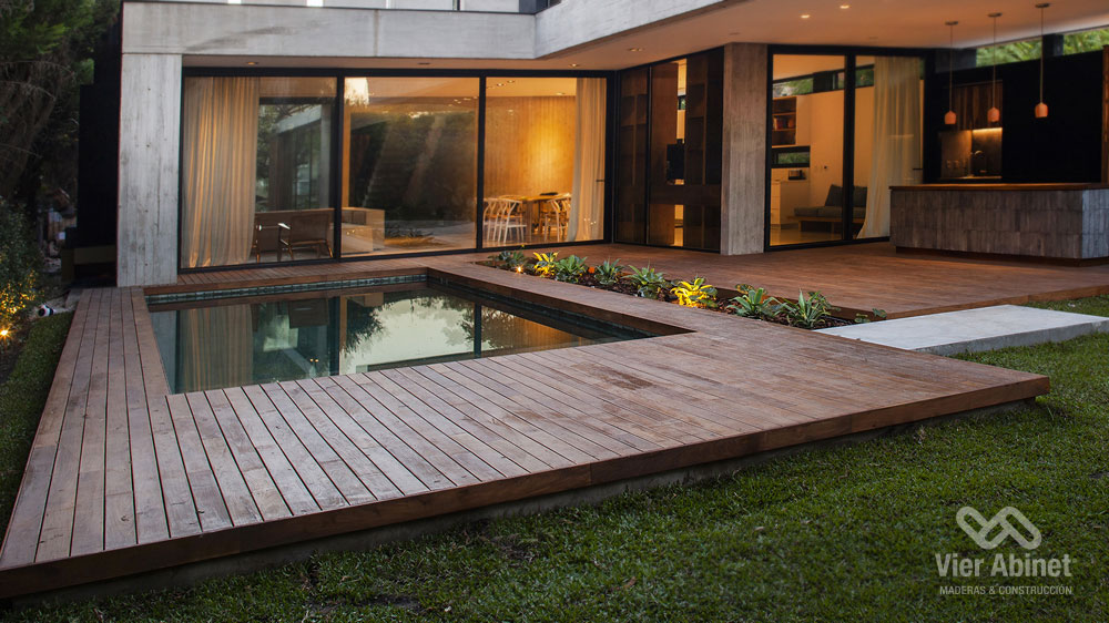 Deck con madera de lapacho