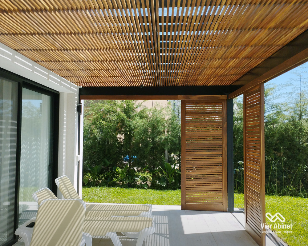 Pergola con madera de Lapacho