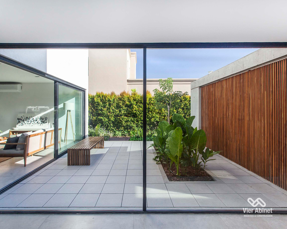 Revestimientos pared con madera de lapacho