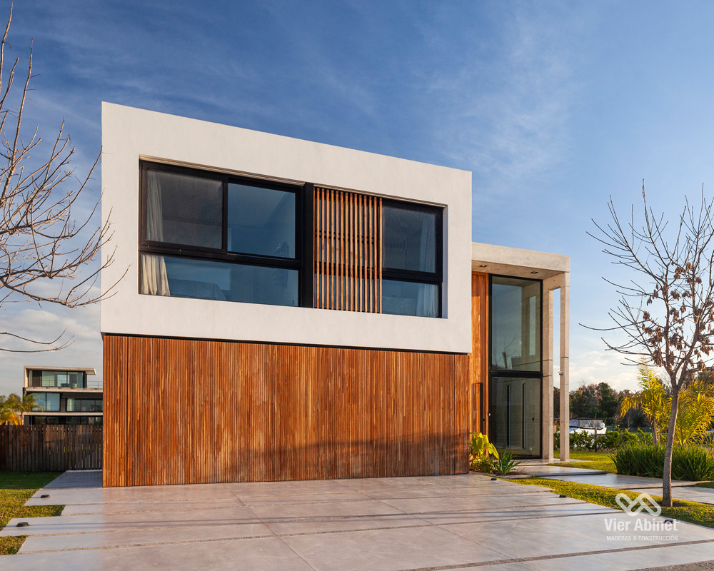 Revestimientos pared con madera de lapacho